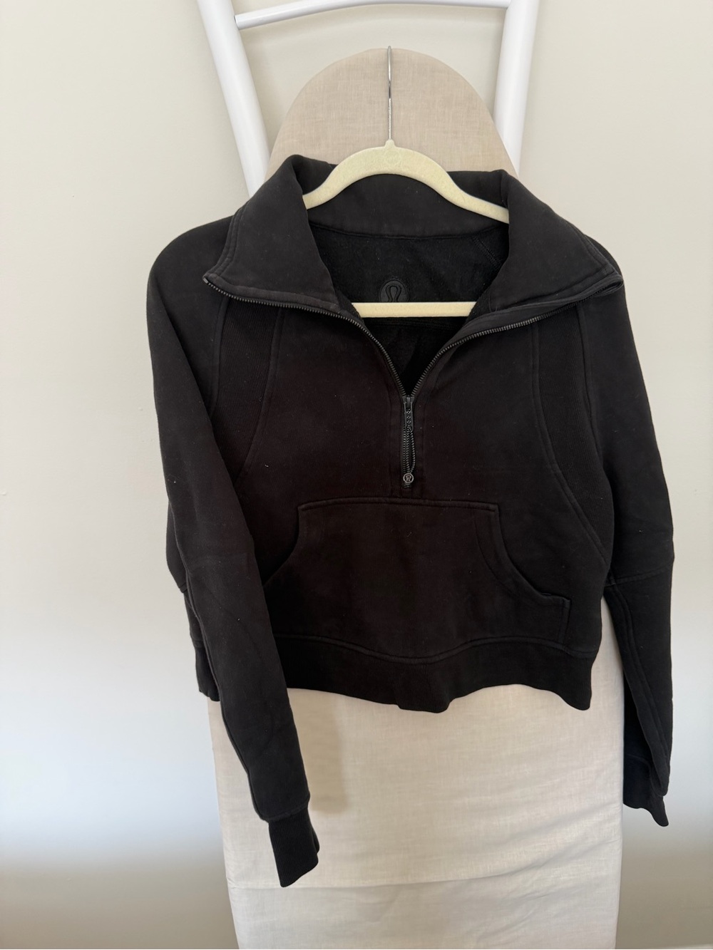 lululemon athletica Black Half-Zip Pullover Hoodie